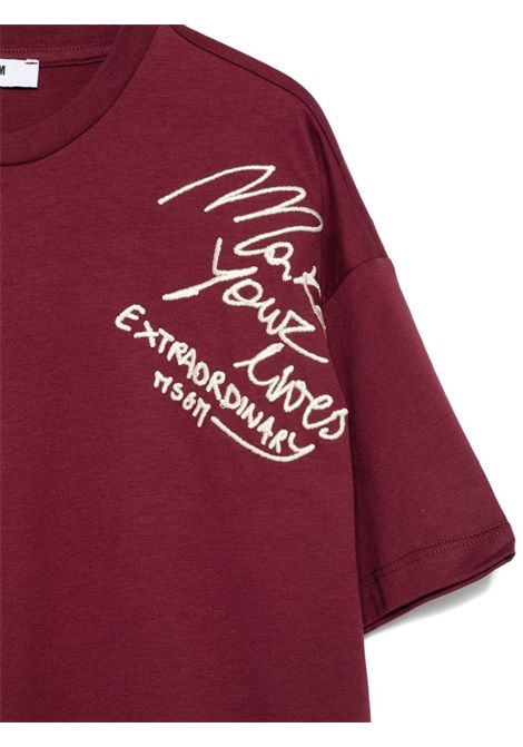T-shirt con logo MSGM KIDS | F5MSJGTH119MS034